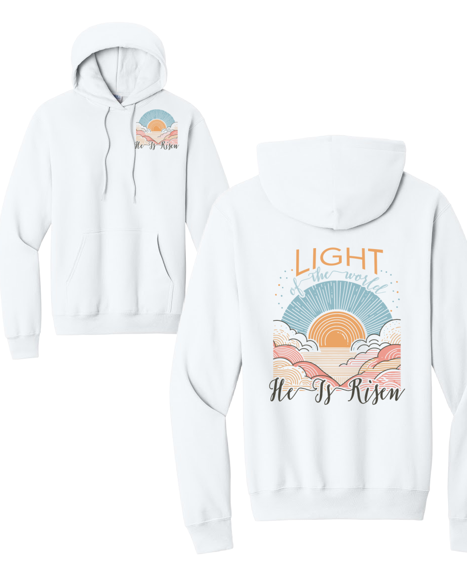 BE THE LIGHT 2- Port & Co™ Core Fleece Pullover HOODED Sweatshirt
