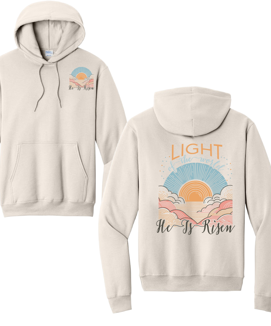 BE THE LIGHT 2- Port & Co™ Core Fleece Pullover HOODED Sweatshirt