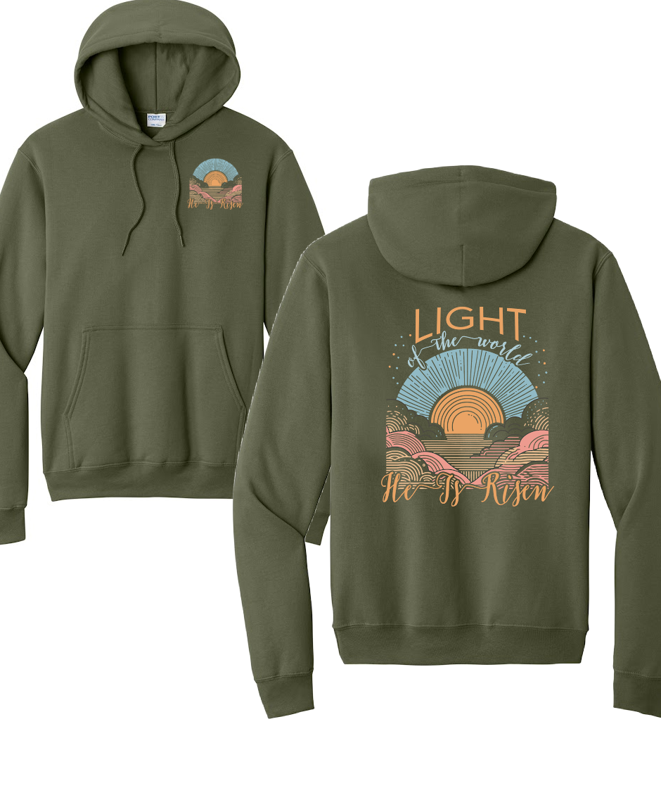 BE THE LIGHT 2- Port & Co™ Core Fleece Pullover HOODED Sweatshirt