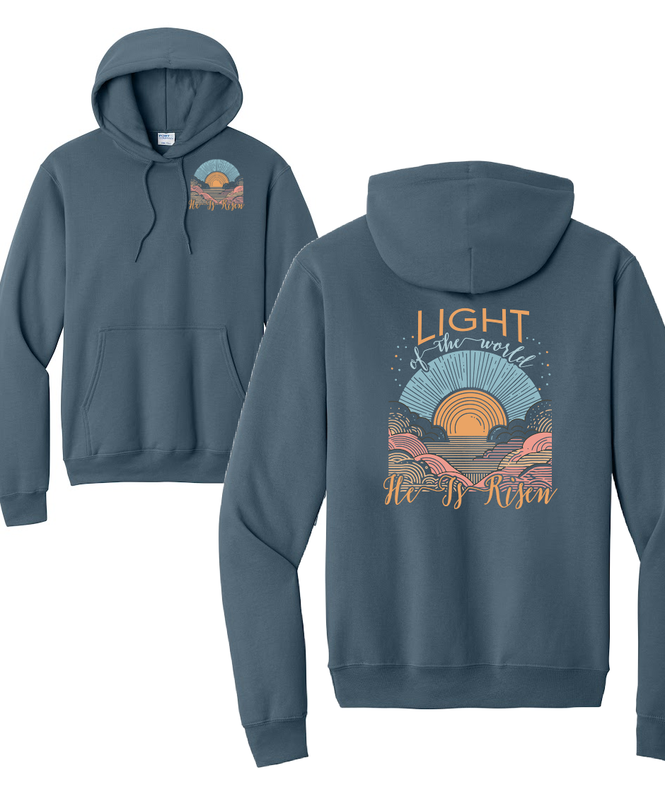 BE THE LIGHT 2- Port & Co™ Core Fleece Pullover HOODED Sweatshirt