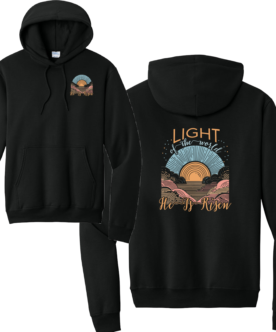 BE THE LIGHT 2- Port & Co™ Core Fleece Pullover HOODED Sweatshirt