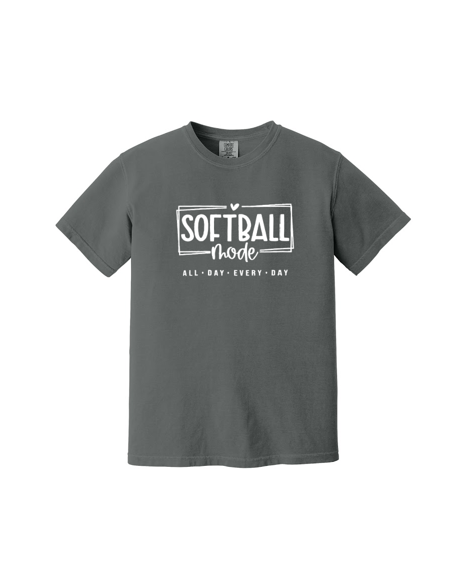SOFTBALL MODE  - Comfort Colors® Heavyweight Ring Spun Tee 1717