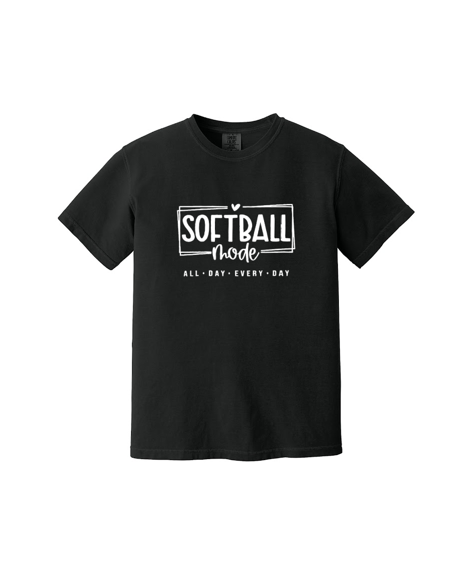 SOFTBALL MODE  - Comfort Colors® Heavyweight Ring Spun Tee 1717