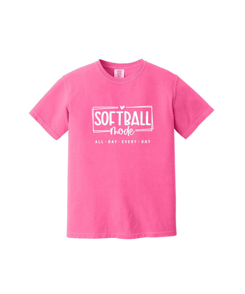 SOFTBALL MODE  - Comfort Colors® Heavyweight Ring Spun Tee 1717