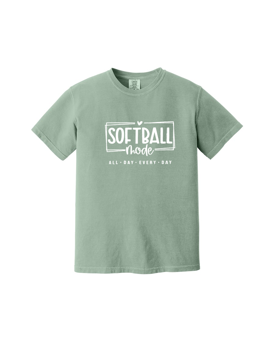 SOFTBALL MODE  - Comfort Colors® Heavyweight Ring Spun Tee 1717