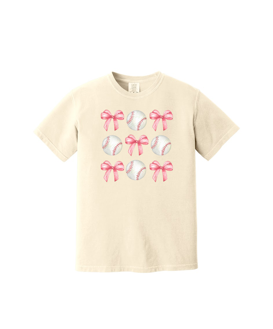 BASEBALL AND BOWS - Comfort Colors® Heavyweight Ring Spun Tee 1717 (Copy)