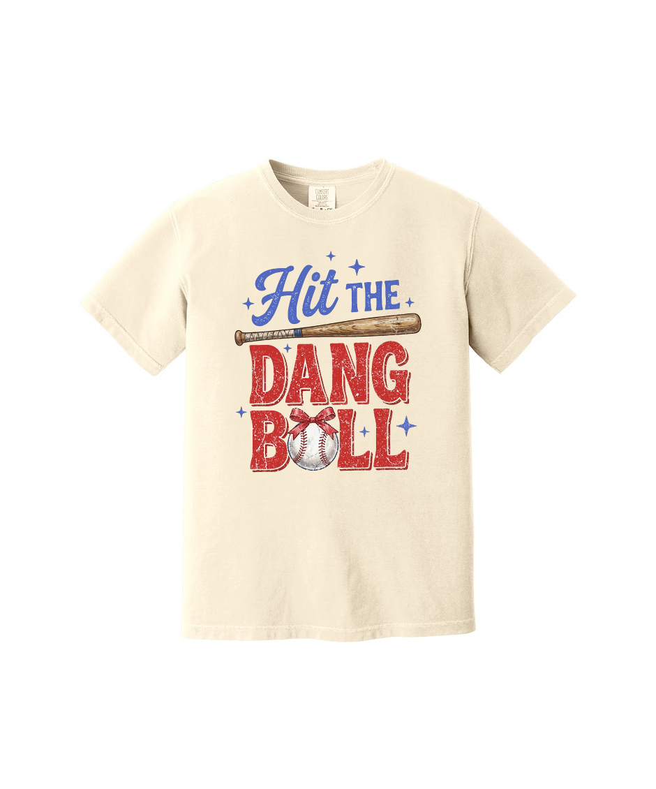 HIT THE DANG BALL - Comfort Colors® Heavyweight Ring Spun Tee 1717
