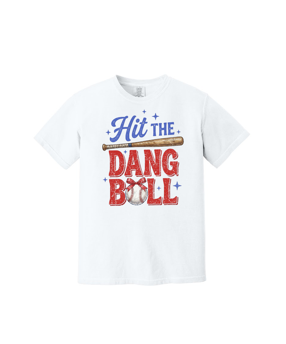 HIT THE DANG BALL - Comfort Colors® Heavyweight Ring Spun Tee 1717