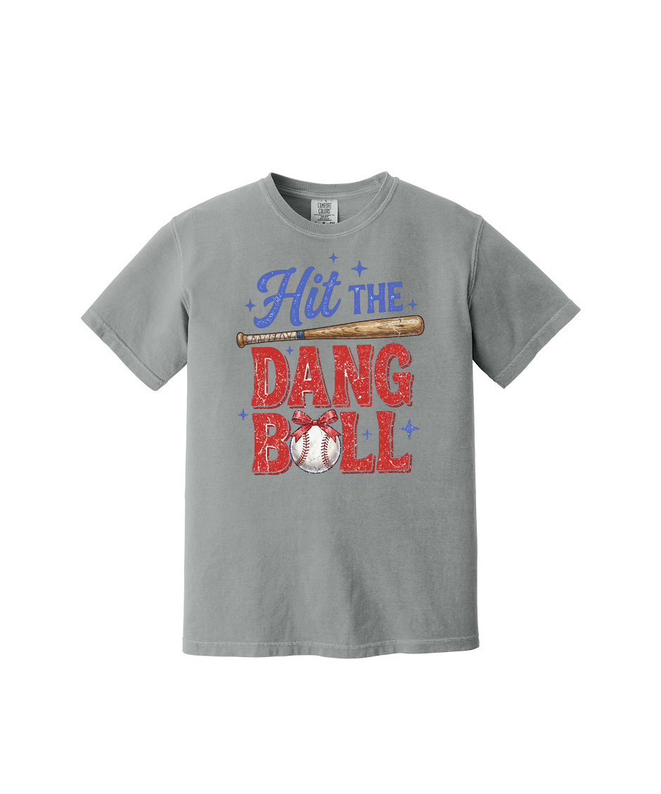 HIT THE DANG BALL - Comfort Colors® Heavyweight Ring Spun Tee 1717