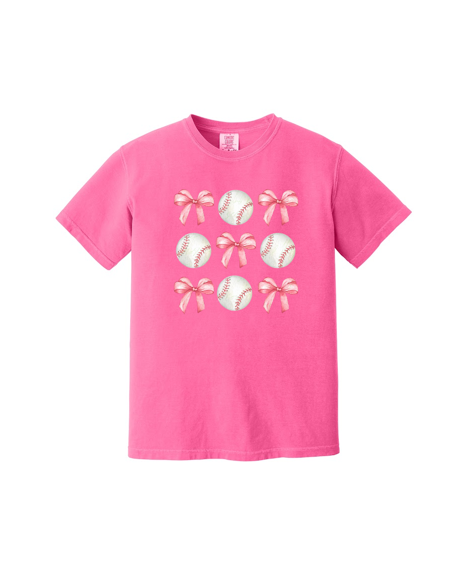 BASEBALL AND BOWS - Comfort Colors® Heavyweight Ring Spun Tee 1717 (Copy)