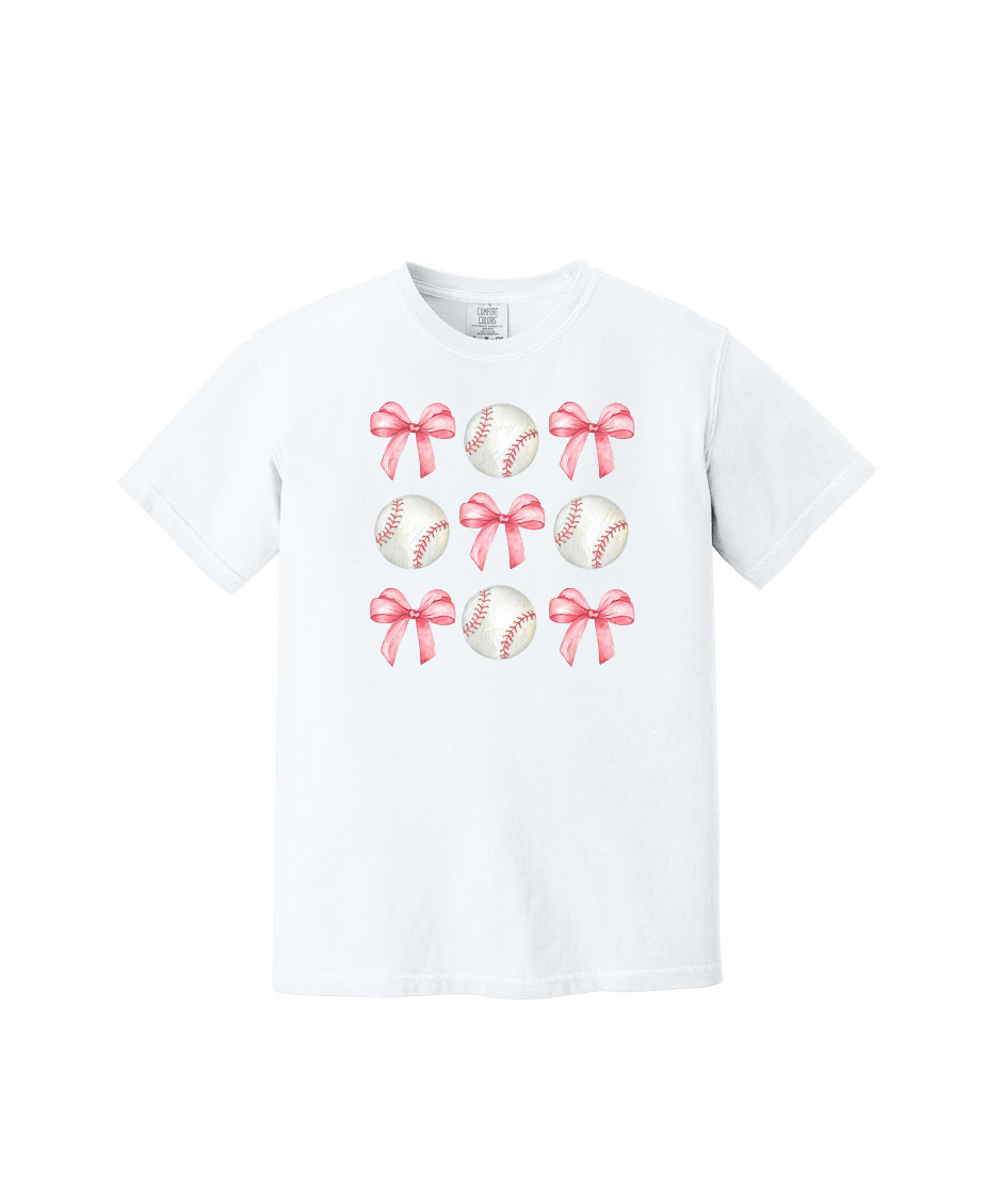 BASEBALL AND BOWS - Comfort Colors® Heavyweight Ring Spun Tee 1717 (Copy)