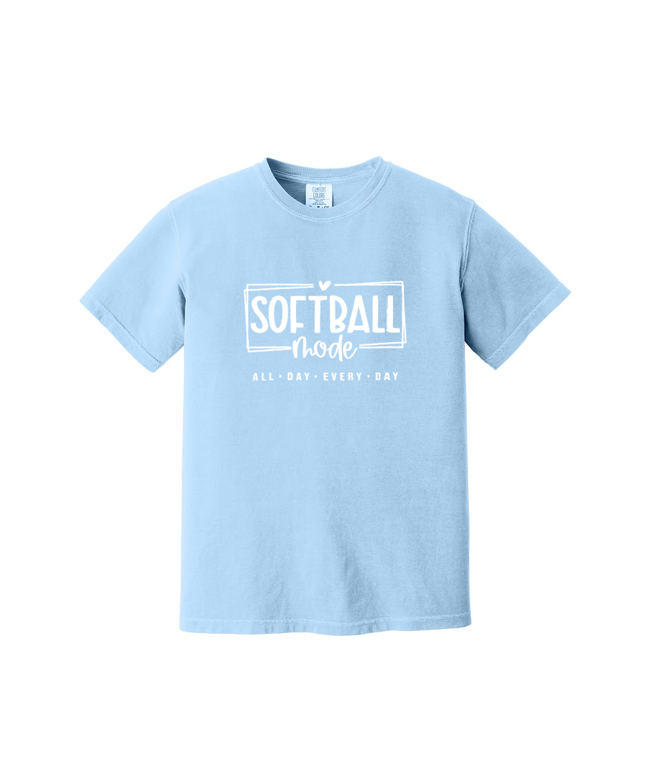 SOFTBALL MODE  - Comfort Colors® Heavyweight Ring Spun Tee 1717