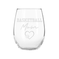 Mother's Day Wine Glasses- Basketball MOM