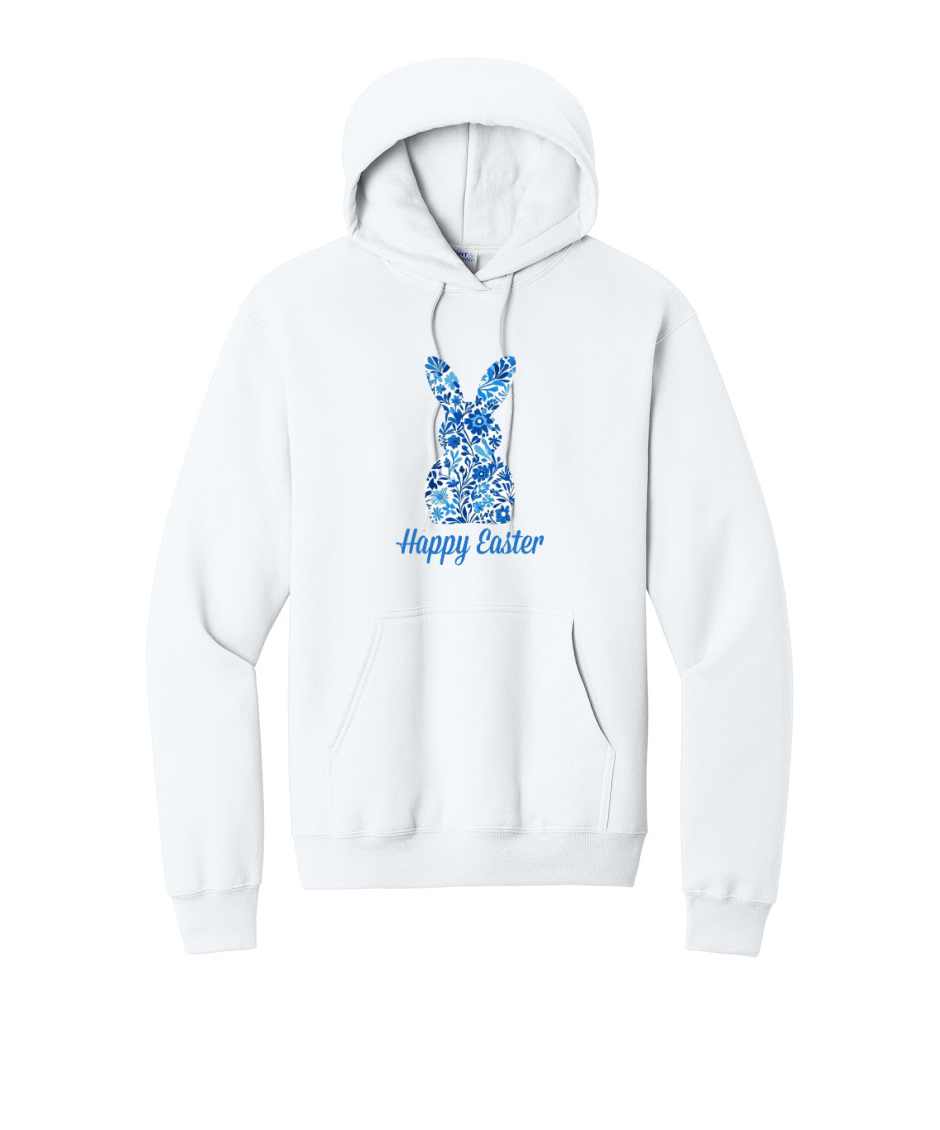 EASTER BUNNY- Port & Co™ Core Fleece Pullover Hooded Sweatshirt