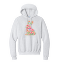EASTER BUNNY FLORAL - Port & Co™ Core Fleece Pullover Hooded Sweatshirt