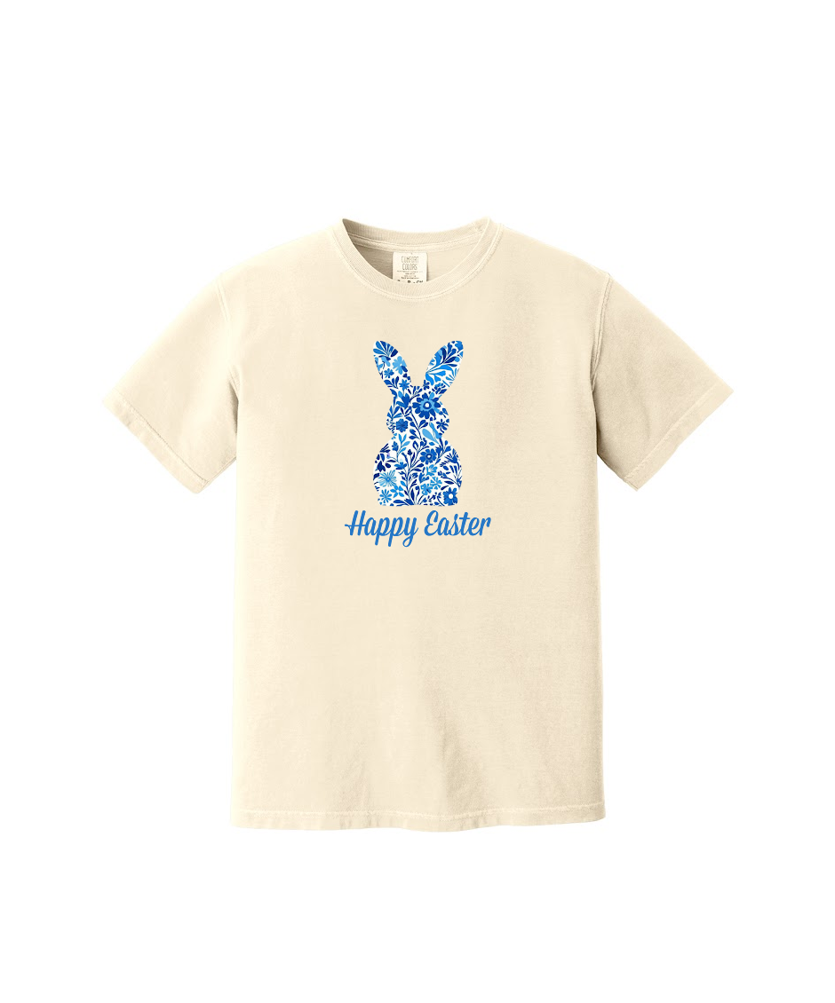 BUNNY FLORAL- Comfort Colors® Heavyweight Ring Spun Tee 1717