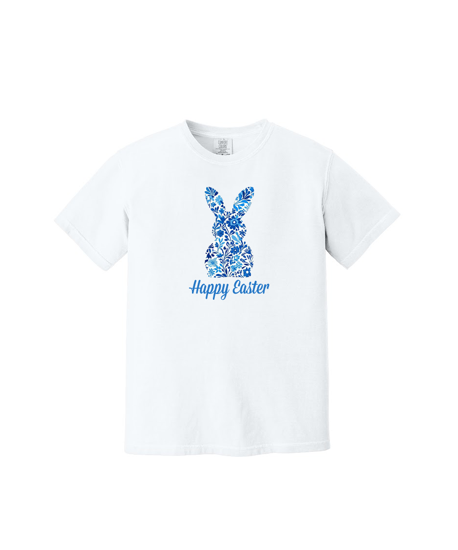 BUNNY FLORAL- Comfort Colors® Heavyweight Ring Spun Tee 1717