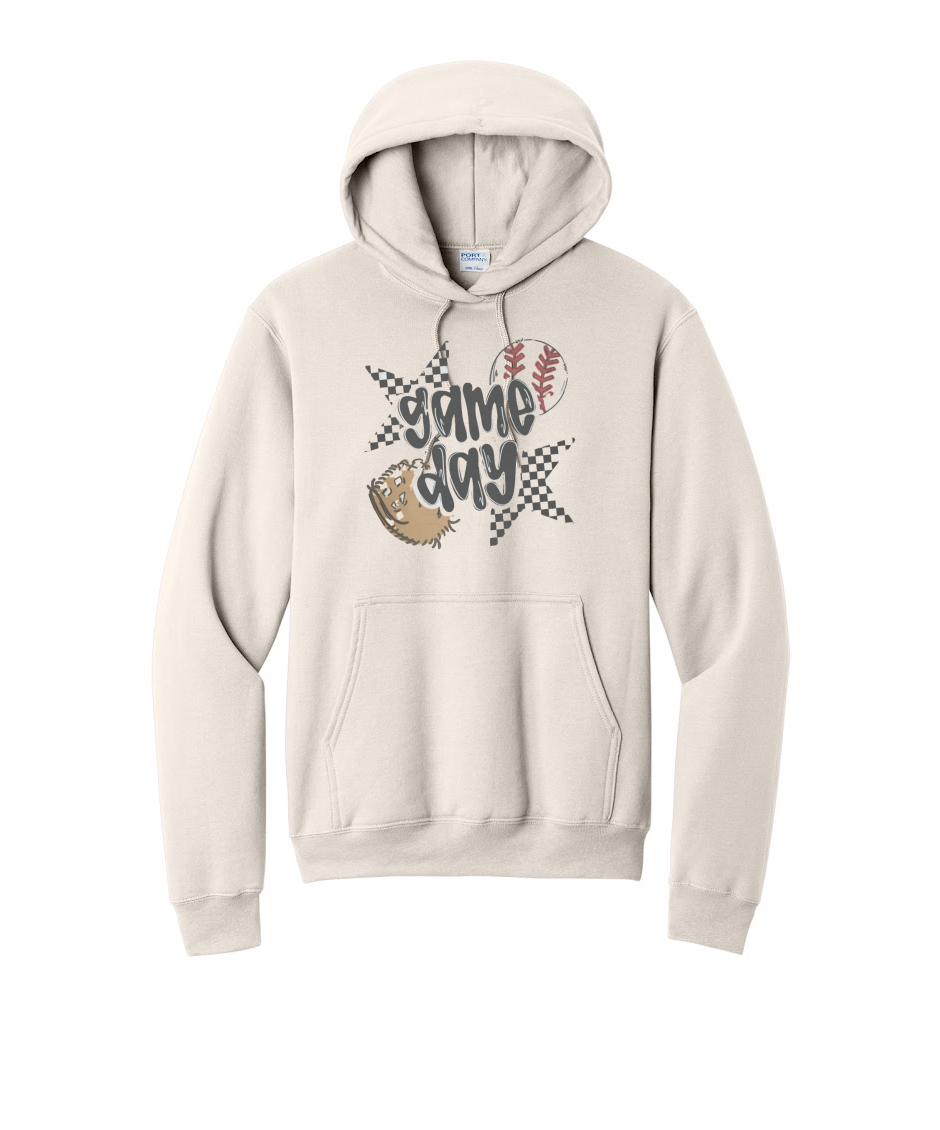 GAME DAY - Port & Co™ Core Fleece Pullover HOODED Sweatshirt