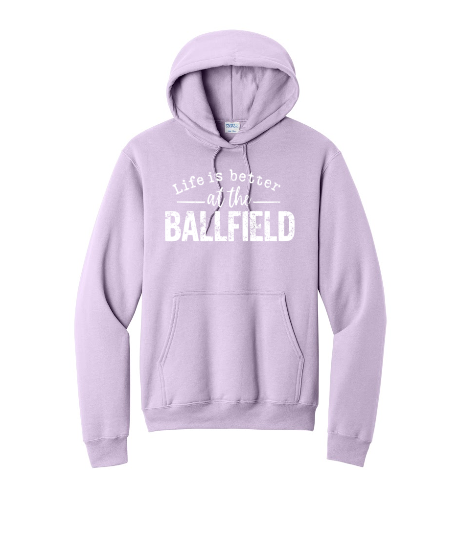 LIFE IS BETTER - Port & Co™ Core Fleece Pullover HOODED Sweatshirt