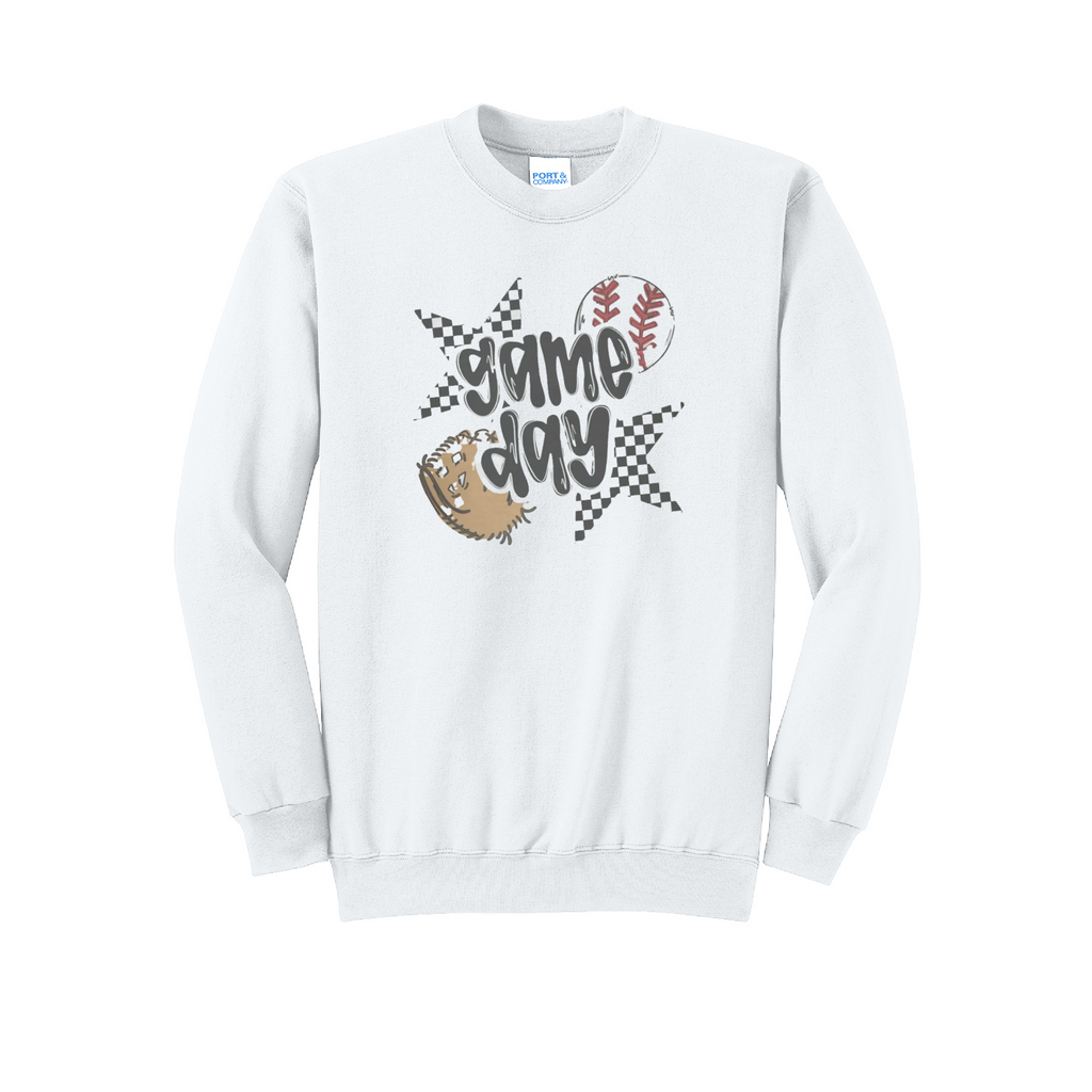 GAME DAY - Port & Co™ Core Fleece Pullover CREW NECK Sweatshirt