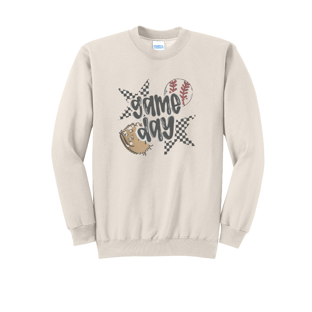 GAME DAY - Port & Co™ Core Fleece Pullover CREW NECK Sweatshirt
