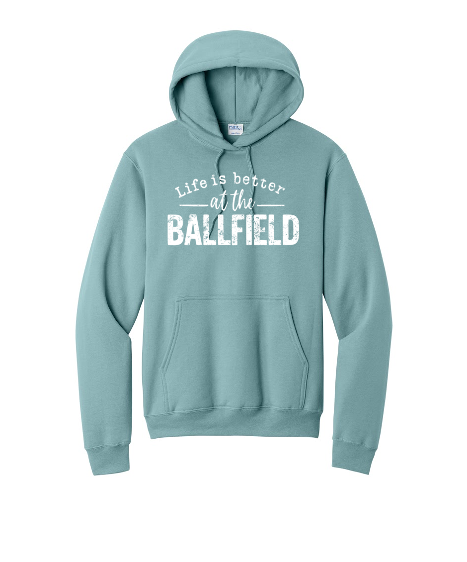 LIFE IS BETTER - Port & Co™ Core Fleece Pullover HOODED Sweatshirt