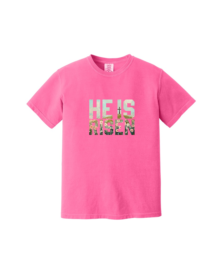 HE IS RISEN - Comfort Colors® Heavyweight Ring Spun Tee 1717