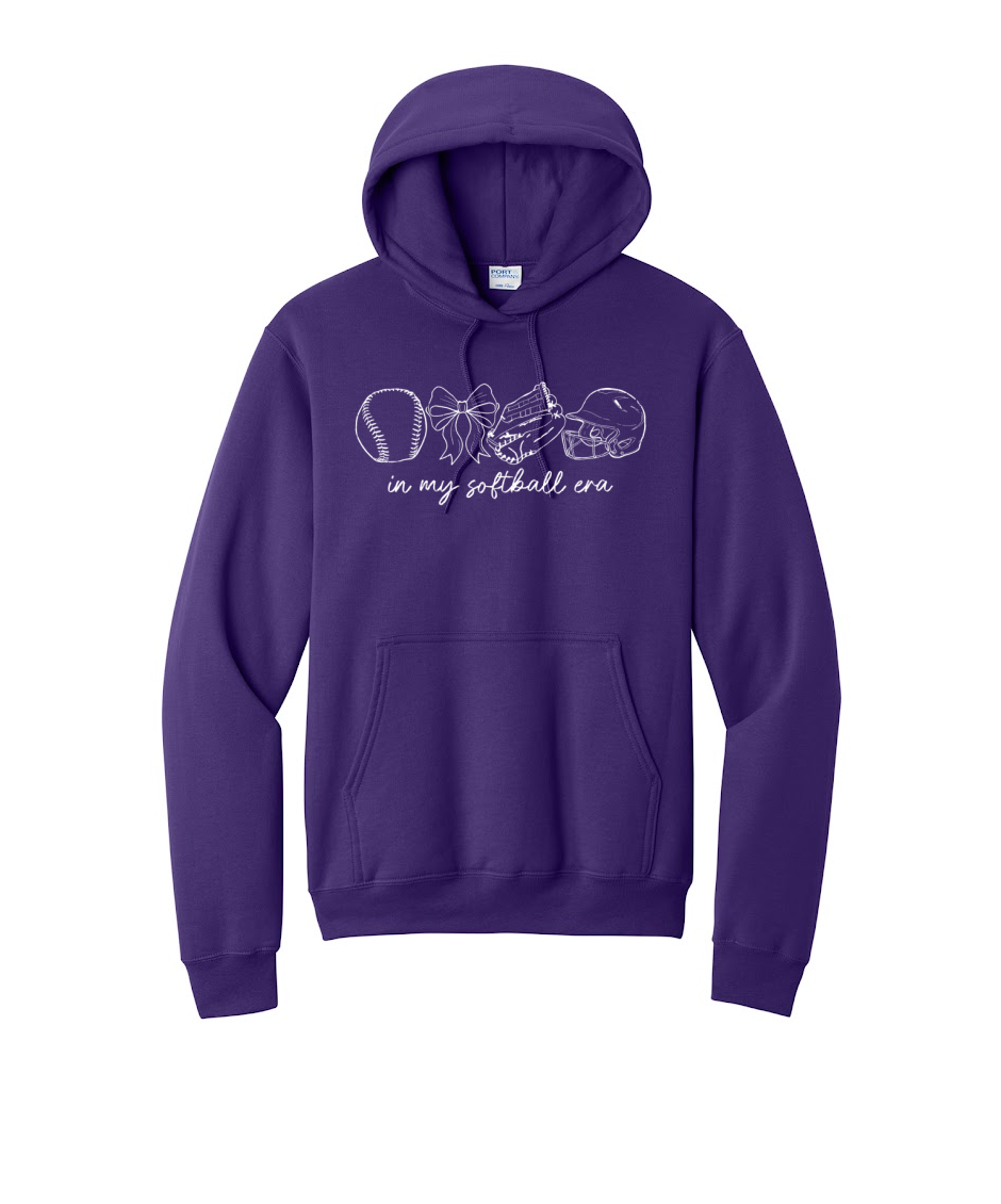SOFTBALL ERA - Port & Co™ Core Fleece Pullover HOODED Sweatshirt