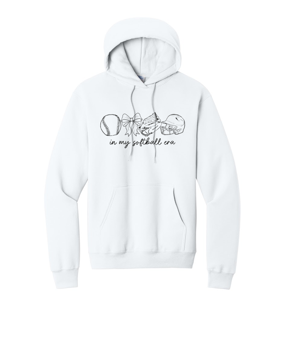 SOFTBALL ERA - Port & Co™ Core Fleece Pullover HOODED Sweatshirt