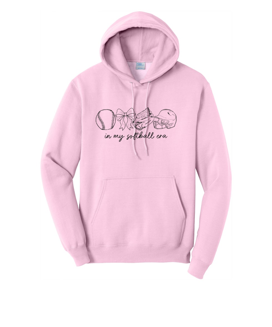 SOFTBALL ERA - Port & Co™ Core Fleece Pullover HOODED Sweatshirt