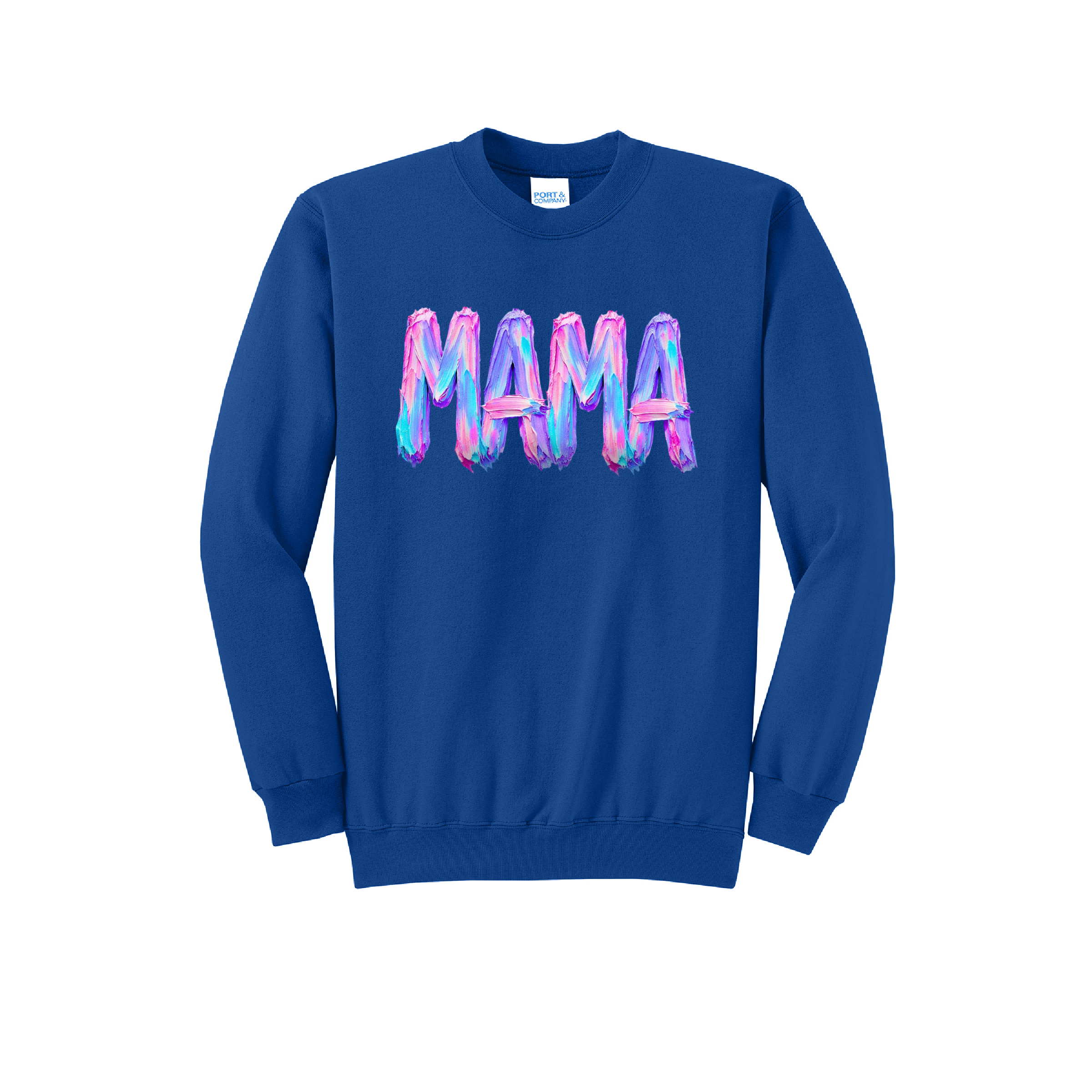 MAMA fluorescent- Port & Co™ Core Fleece Pullover Crew Neck Sweatshirt (Copy) (Copy)
