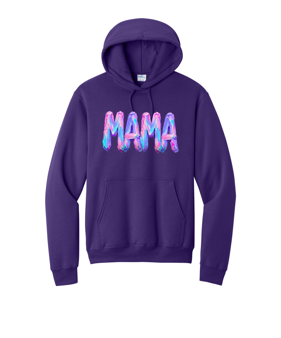 MAMA NEON - Port & Co™ Core Fleece Pullover HOODED Sweatshirt
