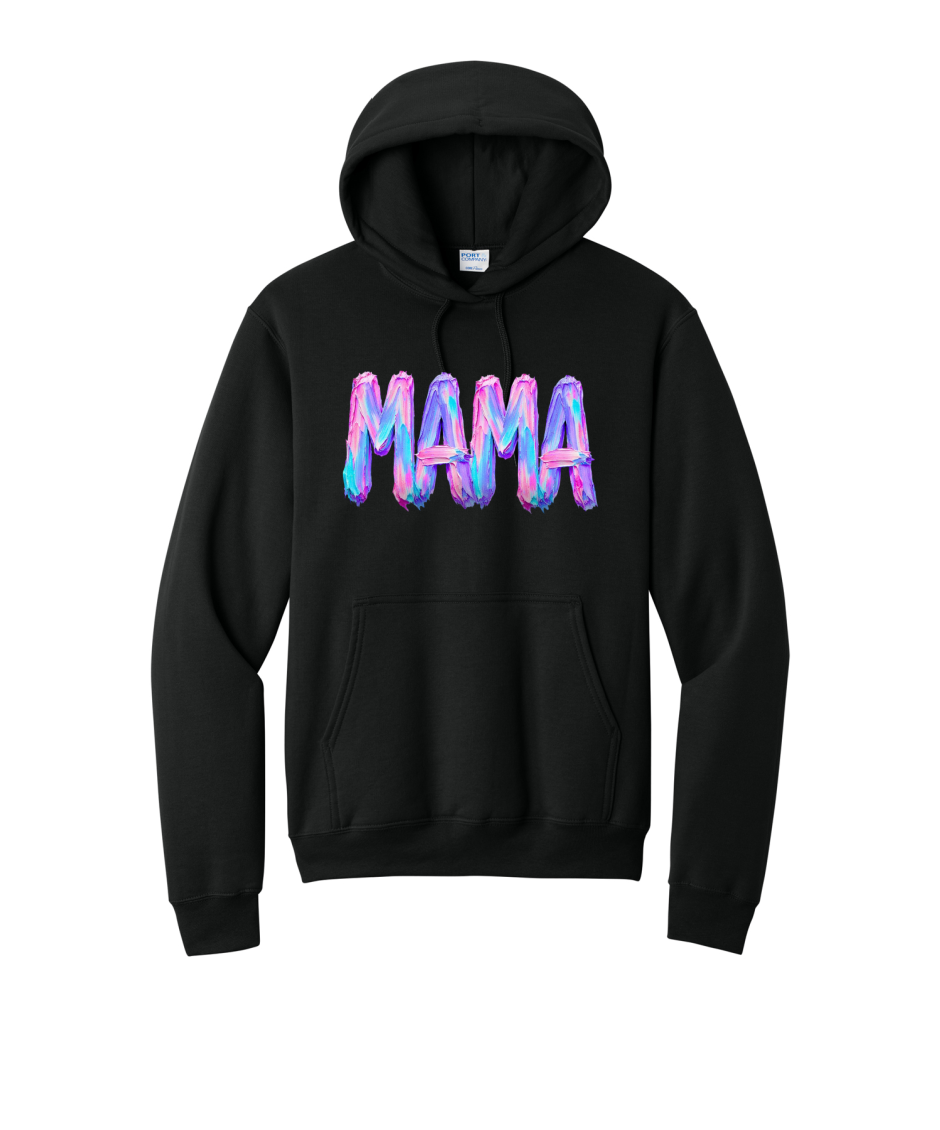 MAMA NEON - Port & Co™ Core Fleece Pullover HOODED Sweatshirt