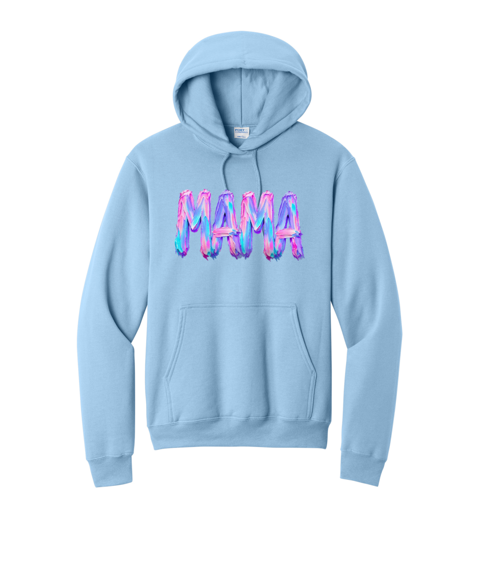 MAMA NEON - Port & Co™ Core Fleece Pullover HOODED Sweatshirt
