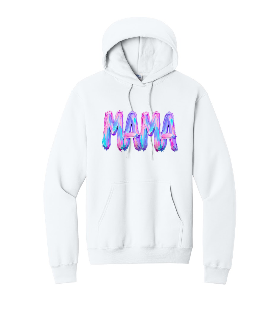 MAMA NEON - Port & Co™ Core Fleece Pullover HOODED Sweatshirt