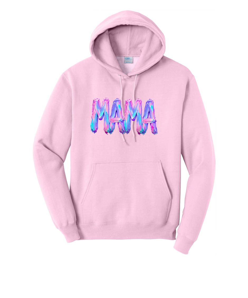 MAMA NEON - Port & Co™ Core Fleece Pullover HOODED Sweatshirt
