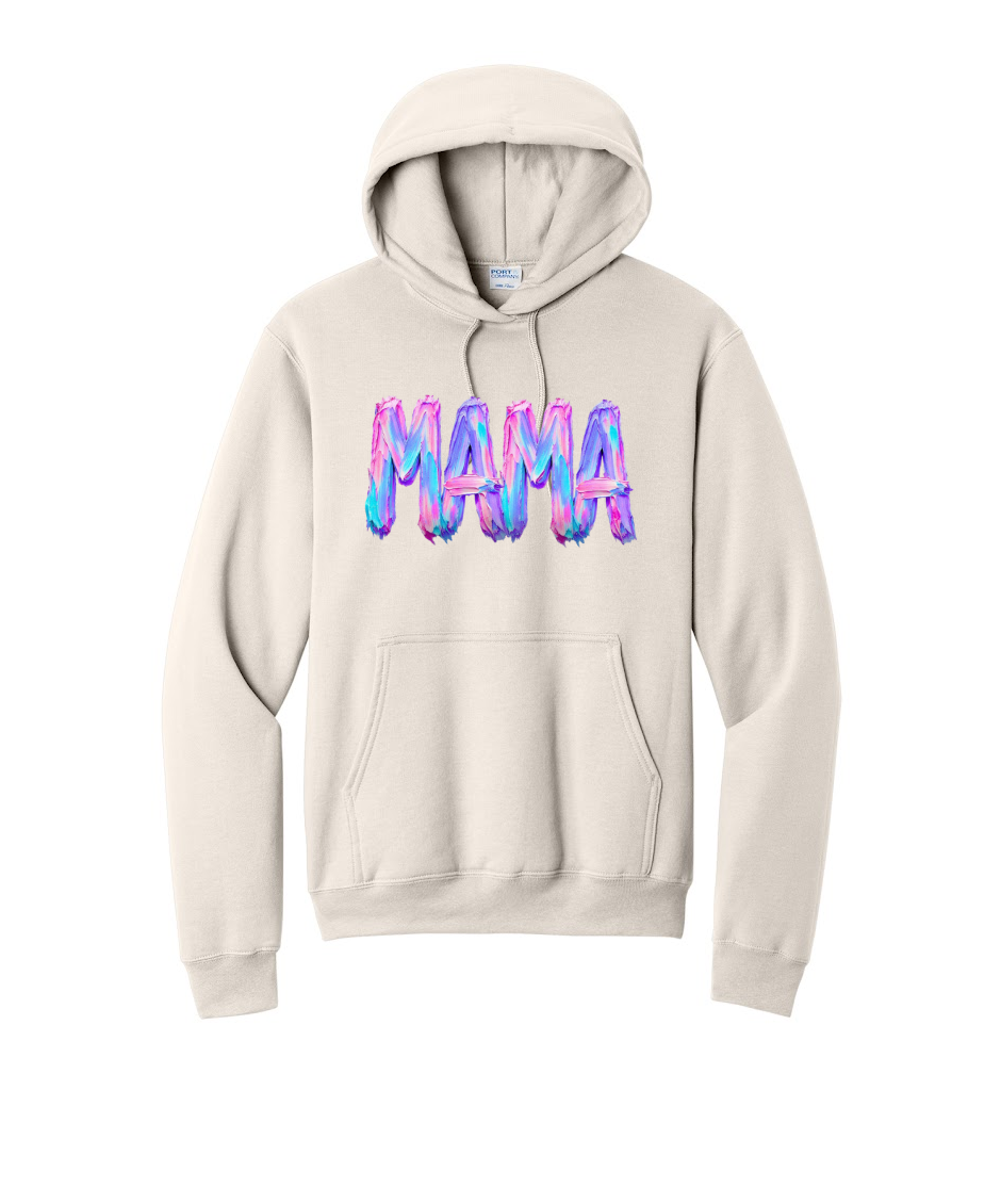 MAMA NEON - Port & Co™ Core Fleece Pullover HOODED Sweatshirt
