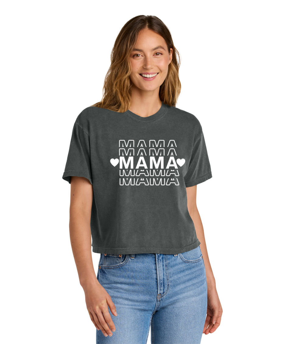 MAMA STACKED -Comfort Colors® Women’s Heavyweight Boxy Tee