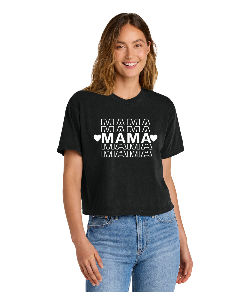 MAMA STACKED -Comfort Colors® Women’s Heavyweight Boxy Tee