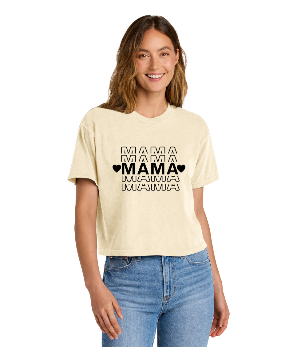 MAMA STACKED -Comfort Colors® Women’s Heavyweight Boxy Tee
