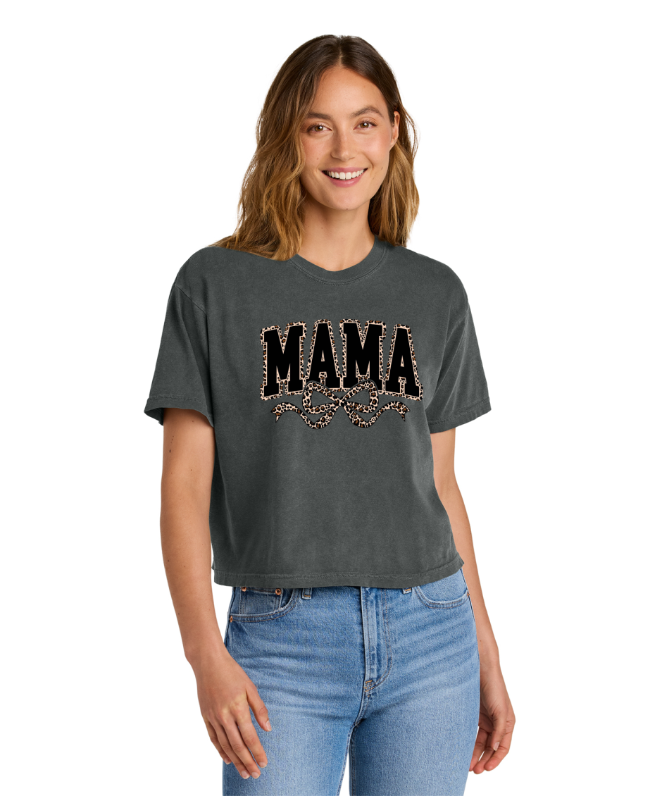 MAMA LEOPARD - Comfort Colors® Women’s Heavyweight Boxy Tee