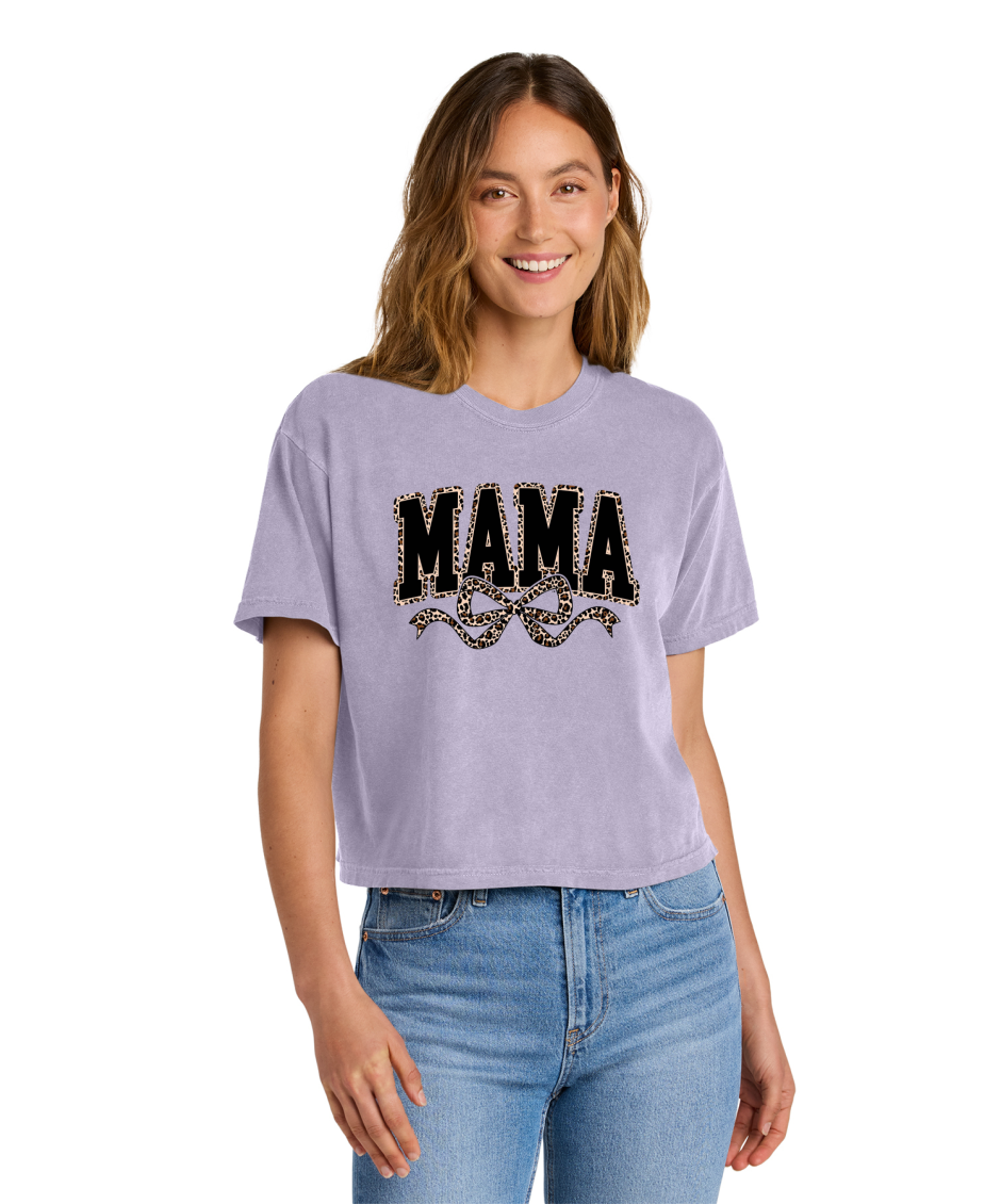 MAMA LEOPARD - Comfort Colors® Women’s Heavyweight Boxy Tee
