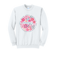 MAMA FLORAL - Port & Co™ Core Fleece Pullover Crew Neck Sweatshirt
