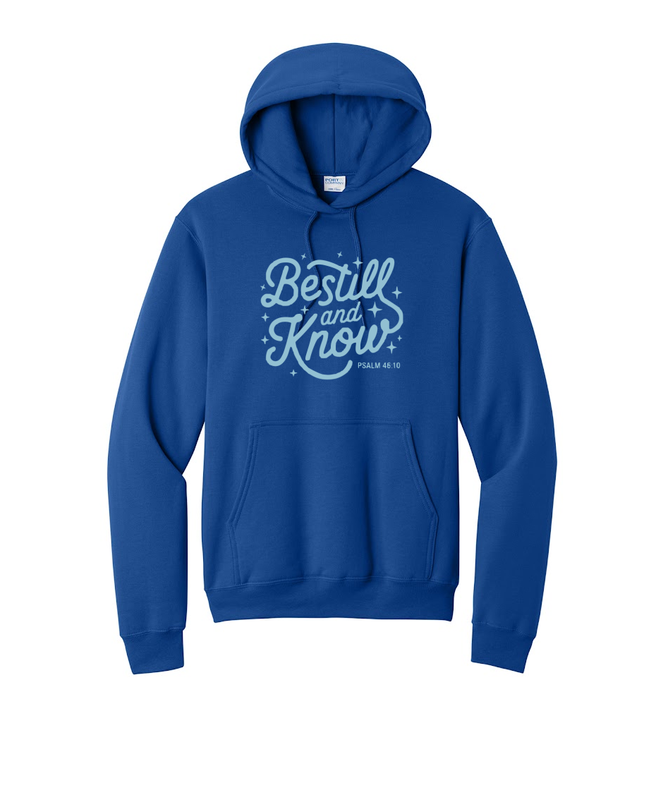BE STILL- Port & Co™ Core Fleece Pullover HOODED Sweatshirt (Copy)