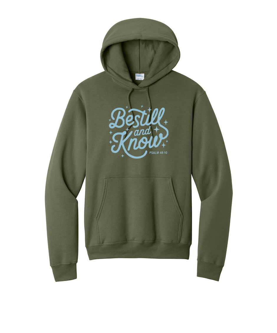 BE STILL- Port & Co™ Core Fleece Pullover HOODED Sweatshirt (Copy)
