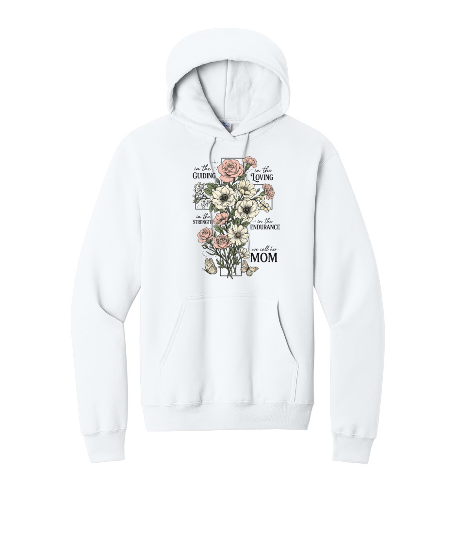 MAMA CROSS- Port & Co™ Core Fleece Pullover HOODED Sweatshirt (Copy)