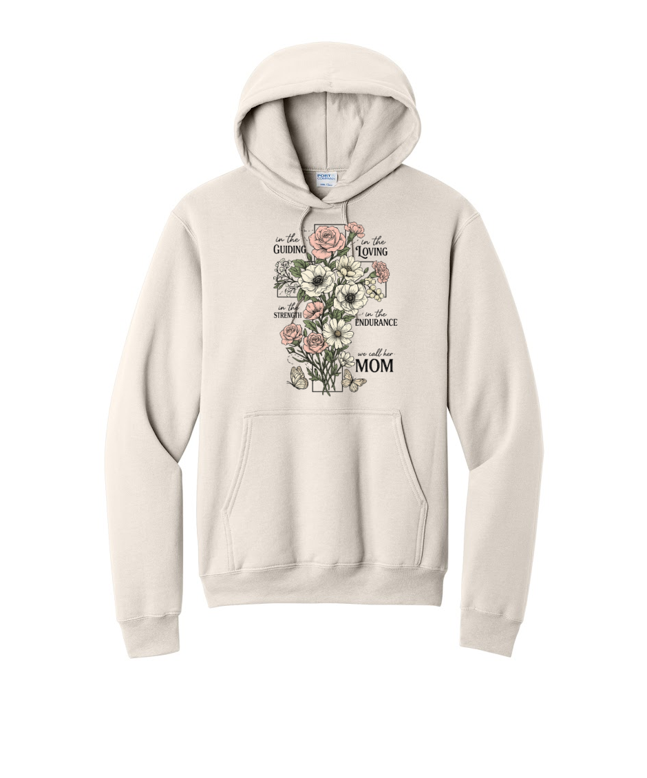 MAMA CROSS- Port & Co™ Core Fleece Pullover HOODED Sweatshirt (Copy)
