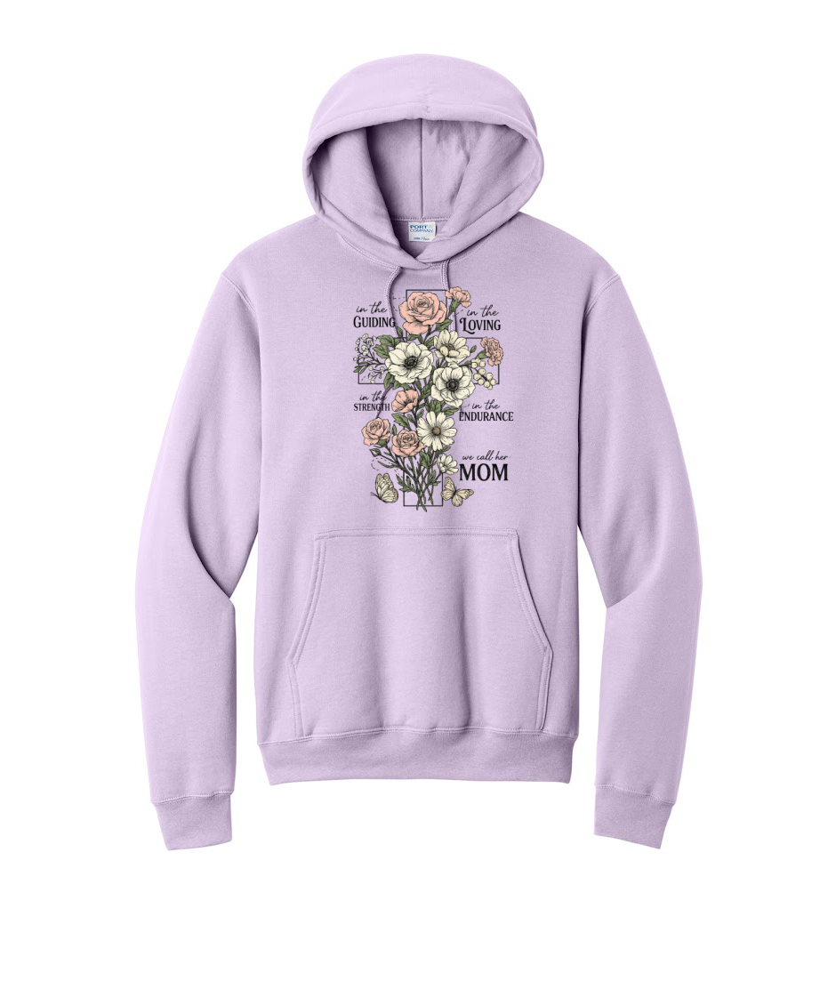 MAMA CROSS- Port & Co™ Core Fleece Pullover HOODED Sweatshirt (Copy)