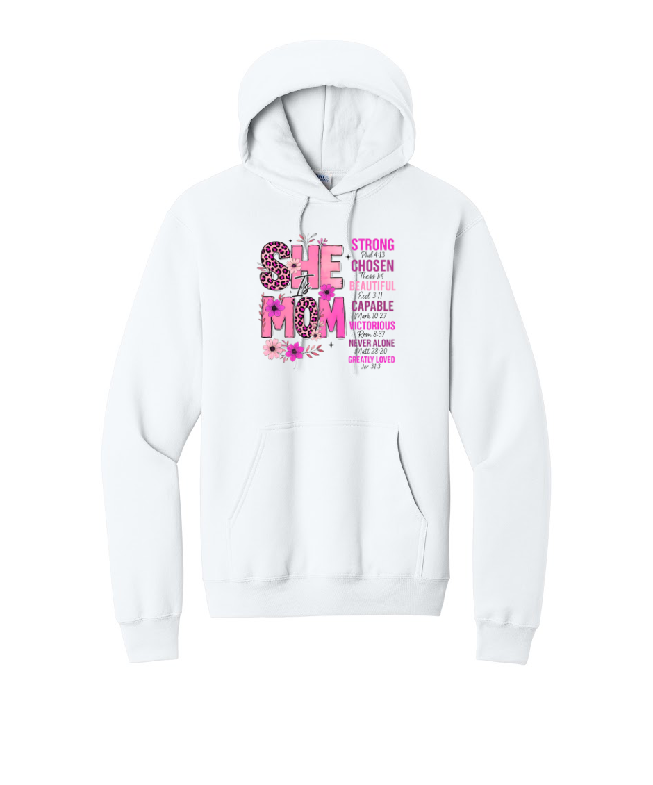 SHE MOM - Port & Co™ Core Fleece Pullover HOODED Sweatshirt (Copy)