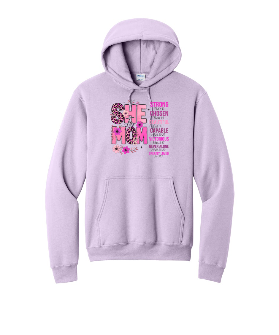 SHE MOM - Port & Co™ Core Fleece Pullover HOODED Sweatshirt (Copy)